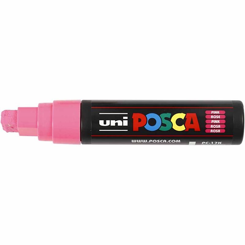 Posca Marker , nr. PC-17K, spets 15 mm, Extra broad, rosa, 1 st. [HOB-279056]