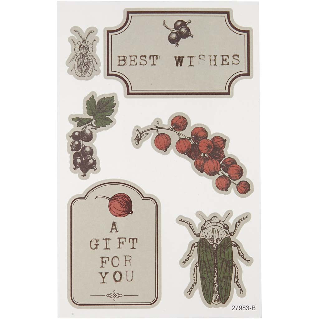  Stickers, 9x14 cm, 4 ass sheets [HOB-27983]