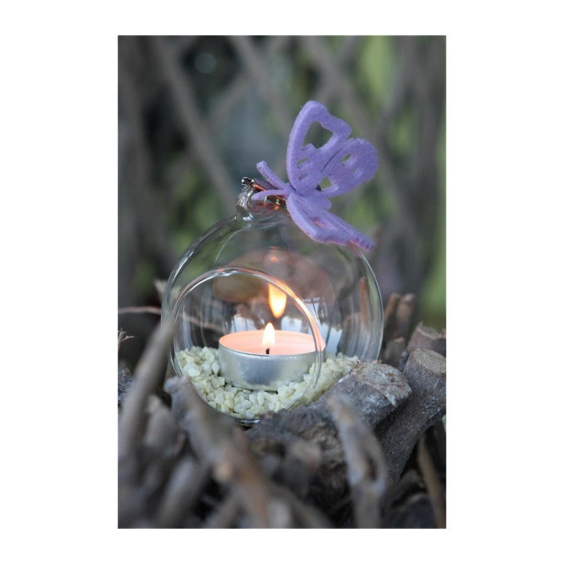 Glaskula för värmeljus Ø 12 cm x 12,5 cm - 4 st
