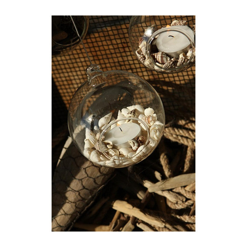 Glaskula för värmeljus Ø 14 cm x 14,5 cm - 4 st