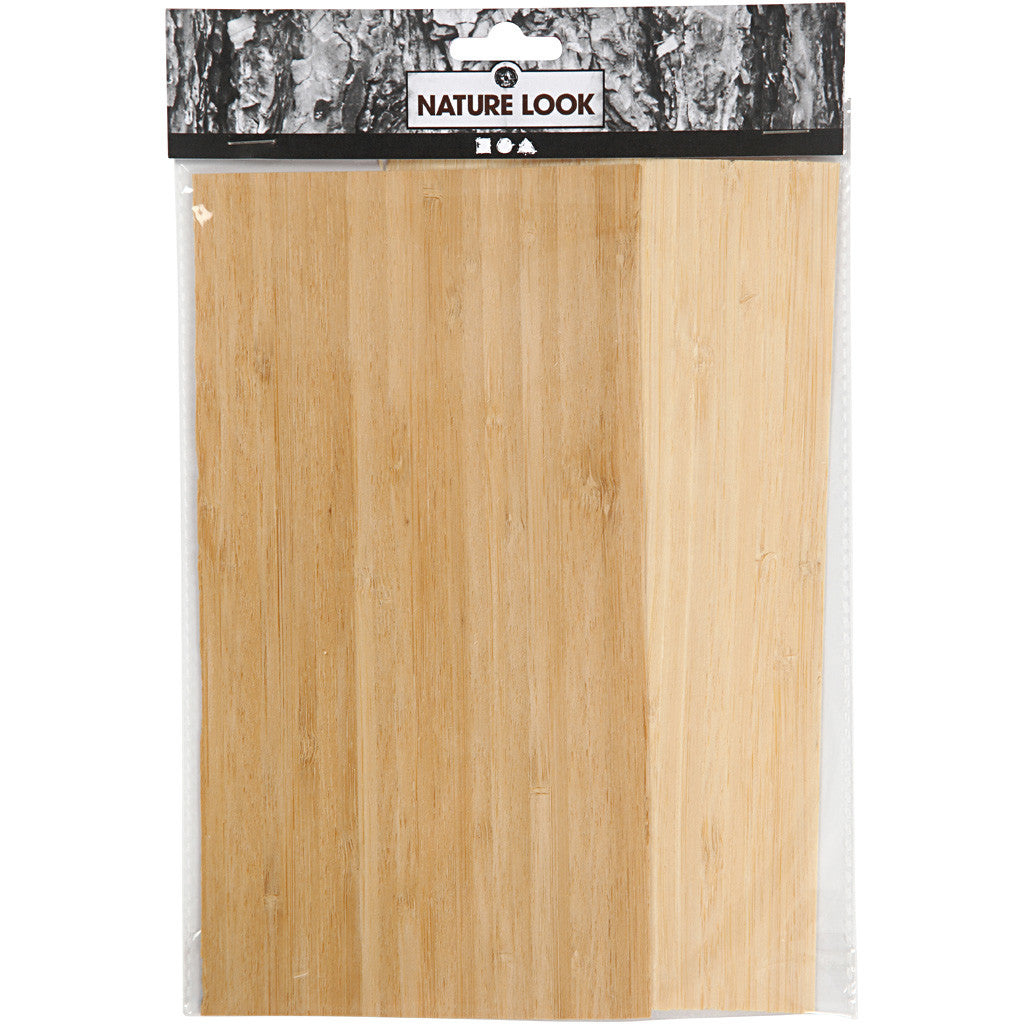 Bambufaner, ark 12x22 cm, tjocklek 0,75 mm, 2 ark/ 1 förp. [HOB-282901]