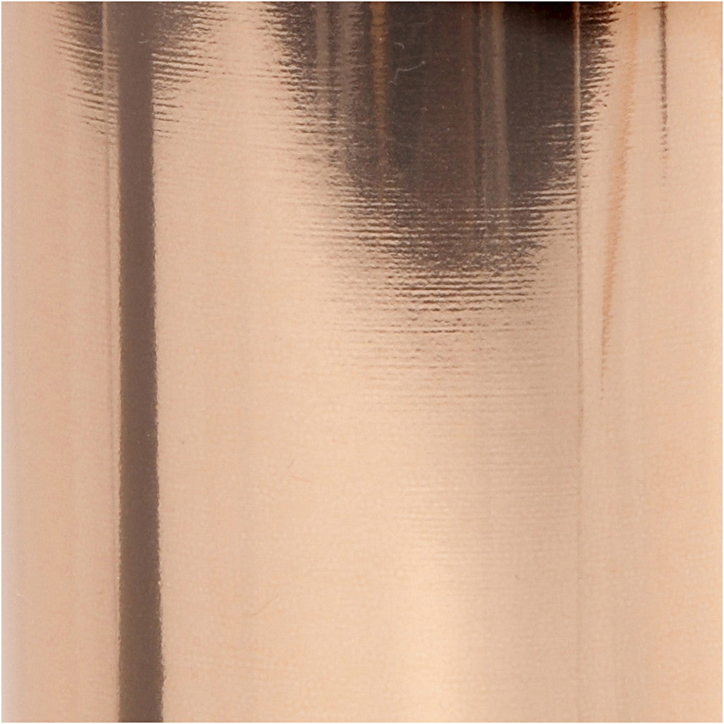 Dekorationsfolie, B: 15,5 cm, tjocklek 0,02 mm, rosa guld, 50 cm/ 1 rl. [HOB-283562]