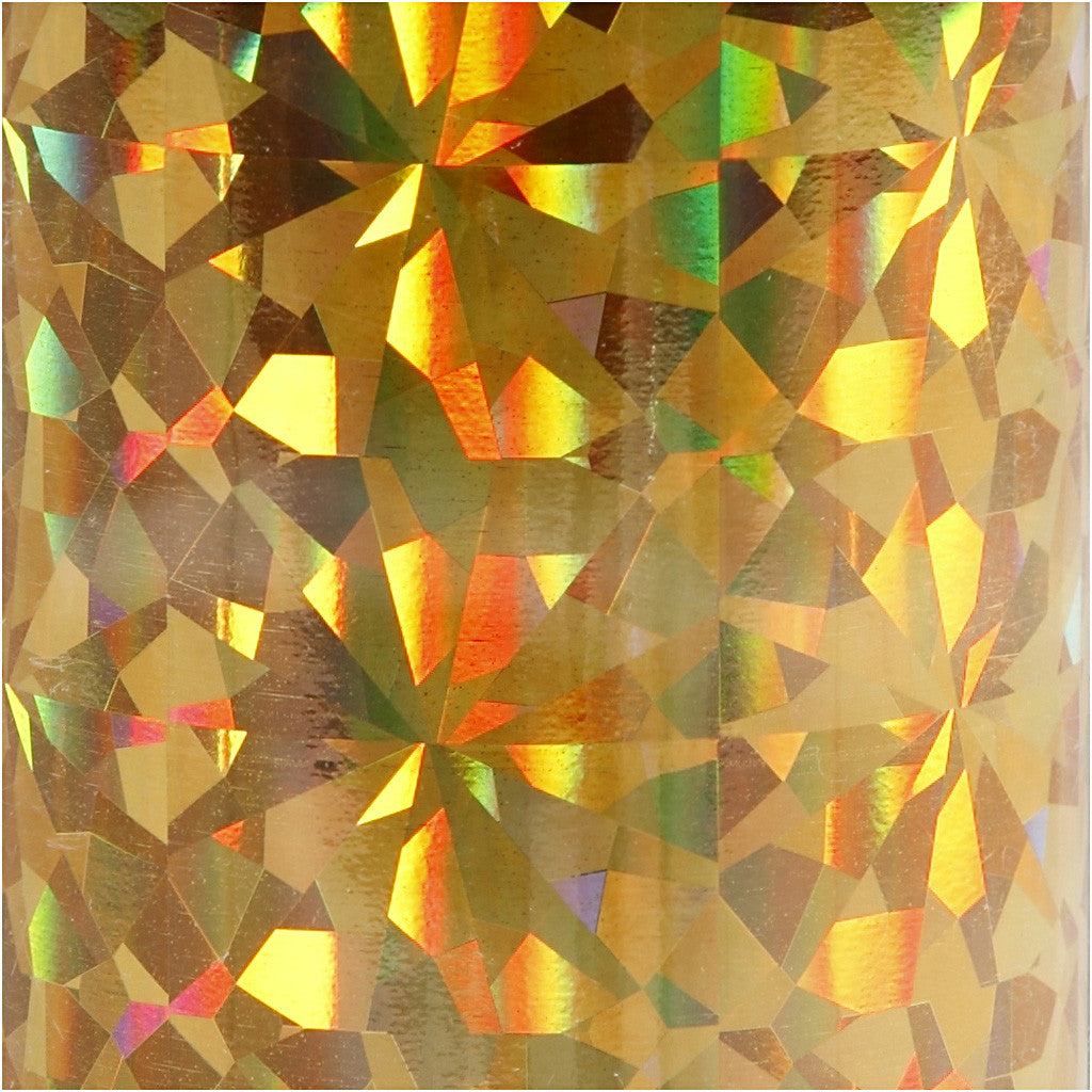 Dekorationsfolie, B: 15,5 cm, tjocklek 0,02 mm, guld, 50 cm/ 1 rl. [HOB-283568]