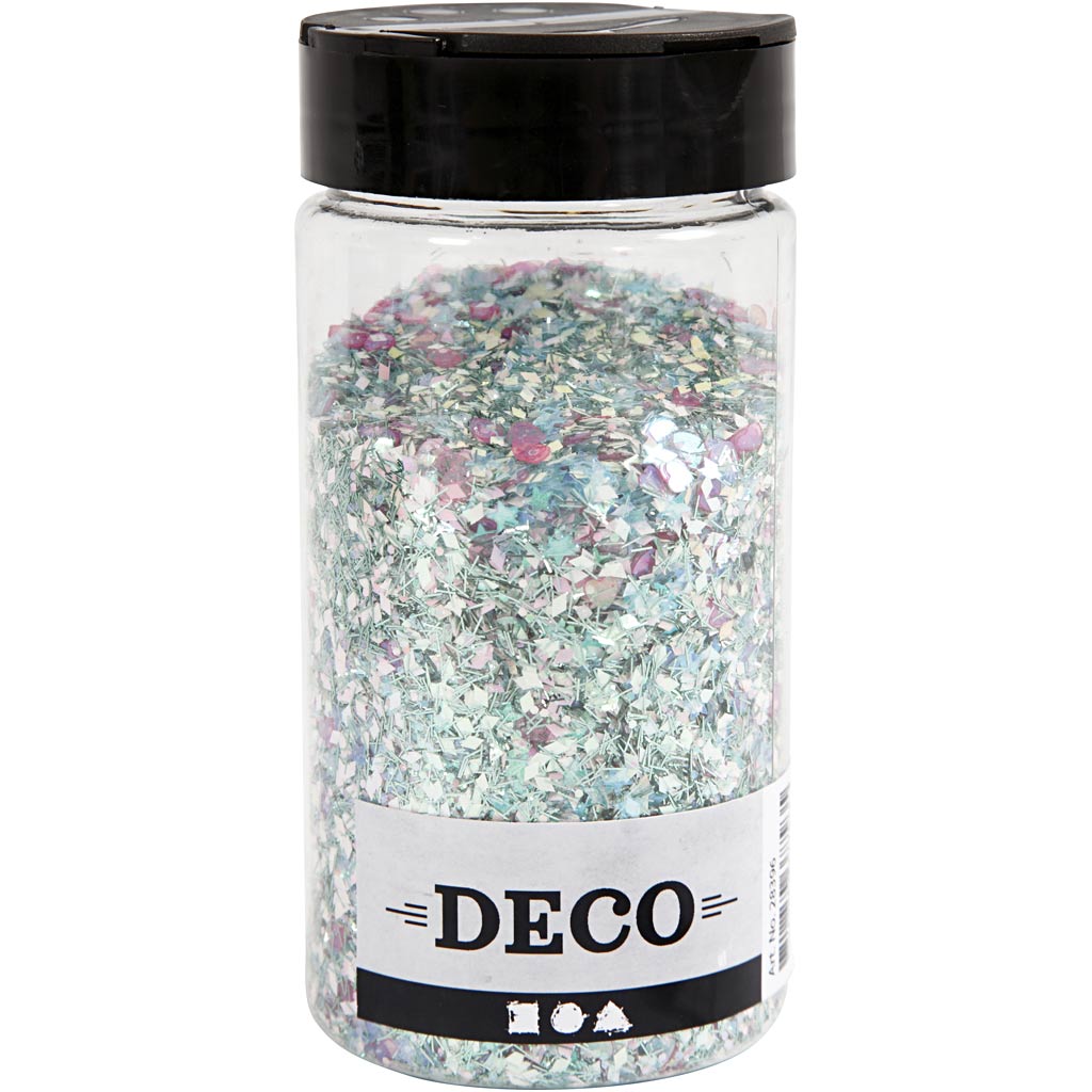 Glitter och paljetter, pastellfärger, 170 g/ 1 burk [HOB-28396]