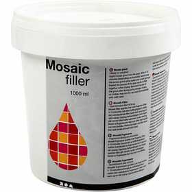 Mosaikbruk, vit, 1000 ml/ 1 hink [HOB-28455]