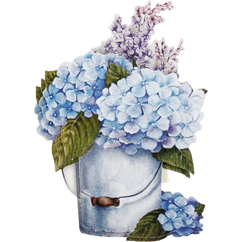3D Motiv, blommor, ark 21x30 cm, 4 ark/ 1 förp. [HOB-28703]