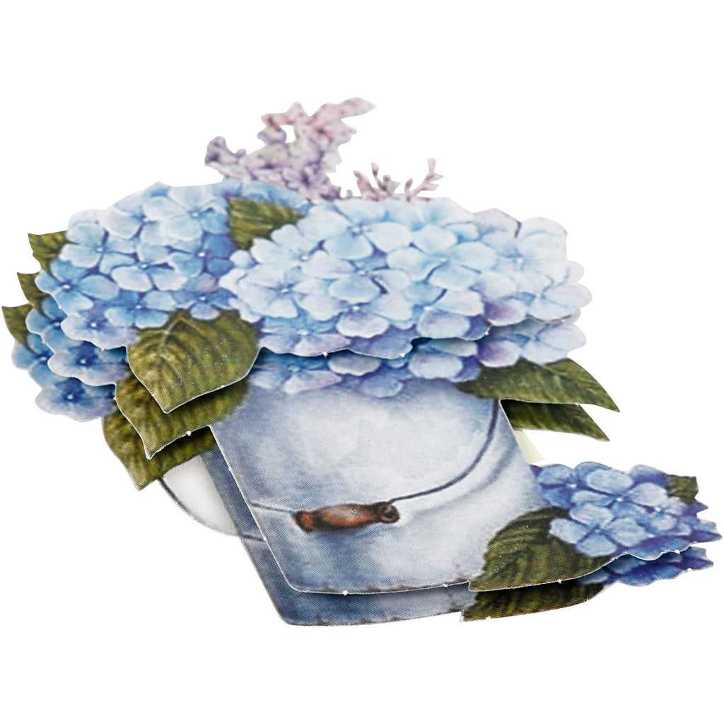 3D Motiv, blommor, ark 21x30 cm, 4 ark/ 1 förp. [HOB-28703]