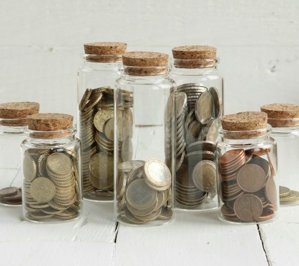 Glasförvaringscylinder med kork Ø 4,5 cm och 12,5 cm hög (12 st) [IFS-29146]