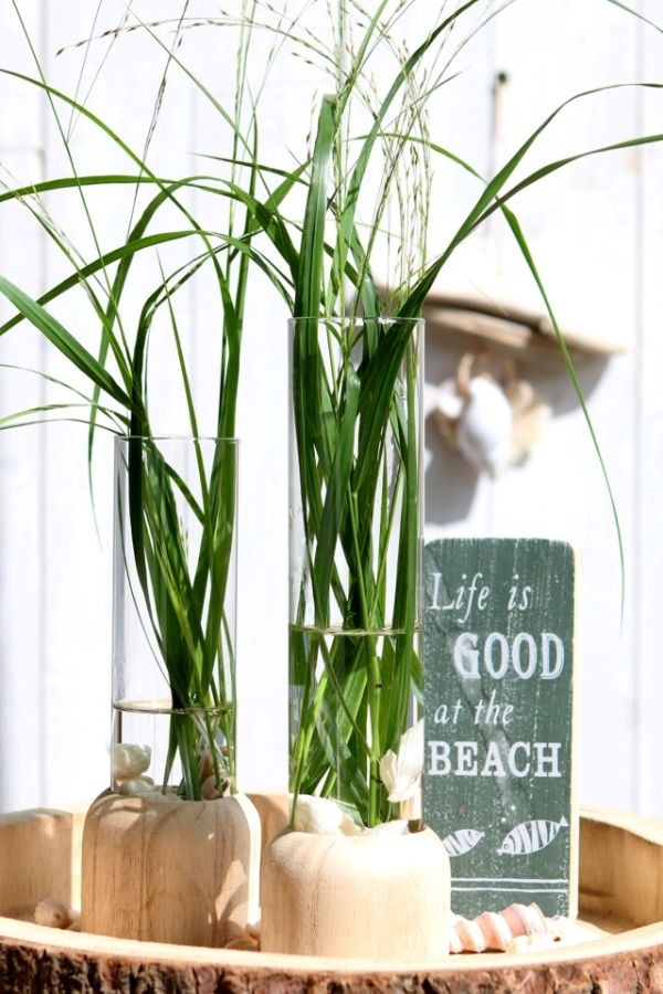 Träfot med provrör Ø5cm och 18cm högt (1 st) [IFS-29218]