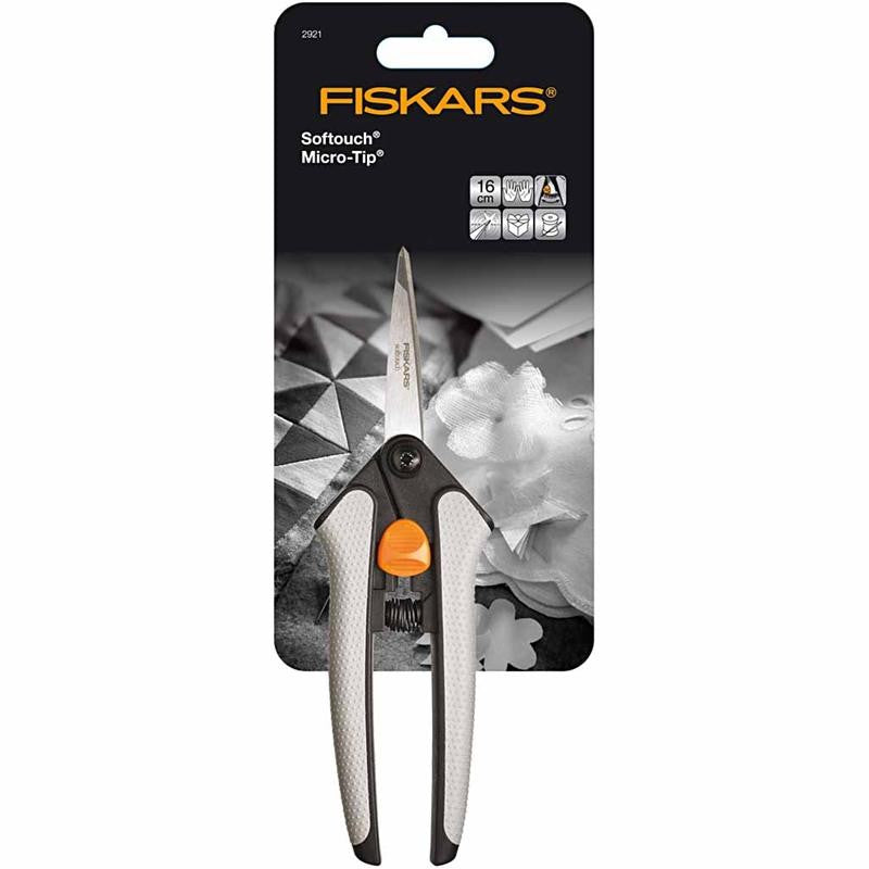Fiskars Easy Action Softgrip® Micro-Tip®, L: 15 cm, micro spids, 1 st. [HOB-2921]