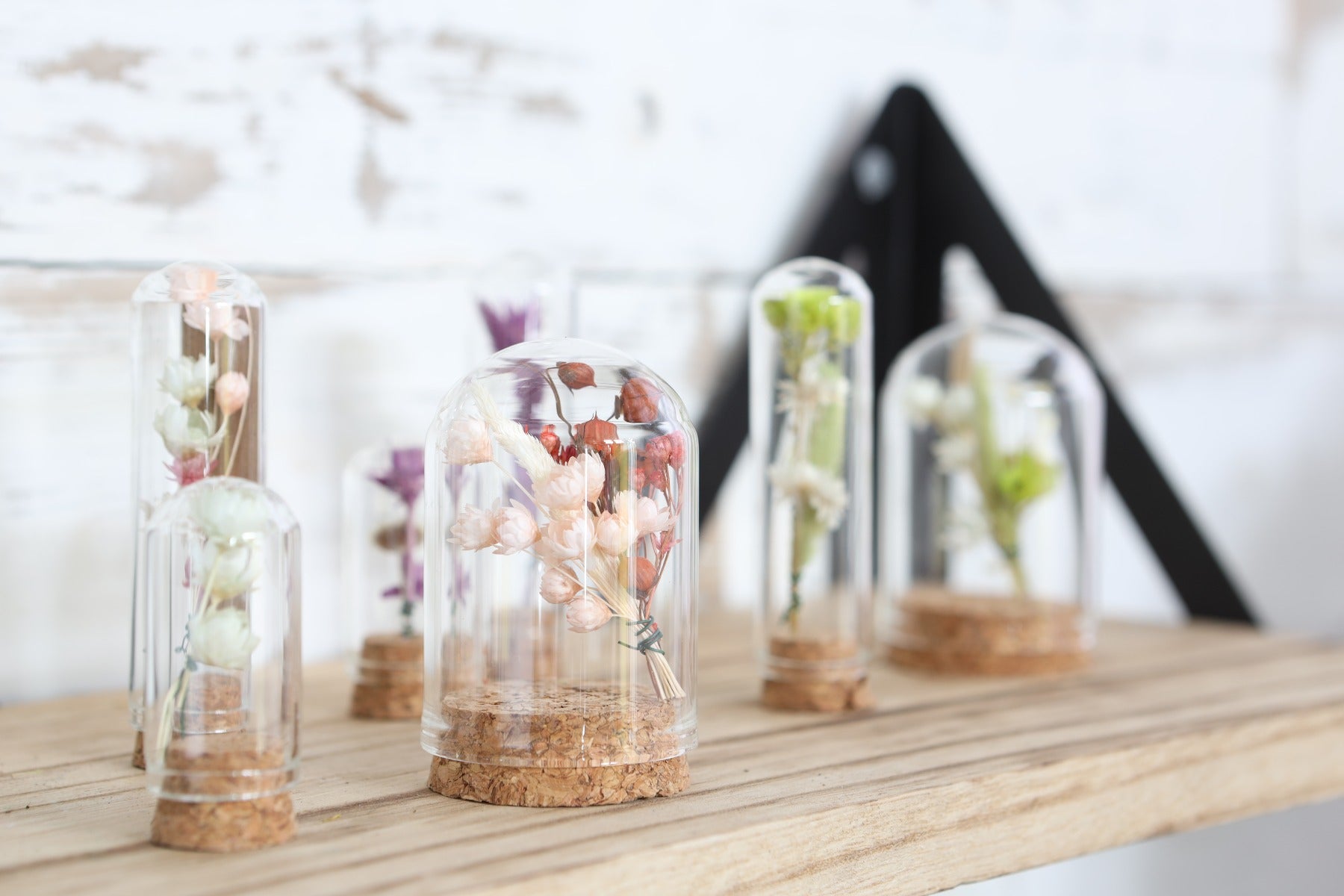 Ministolp av glas Ø2cm och 7cm hög med kork (12 st.) [IFS-29409]