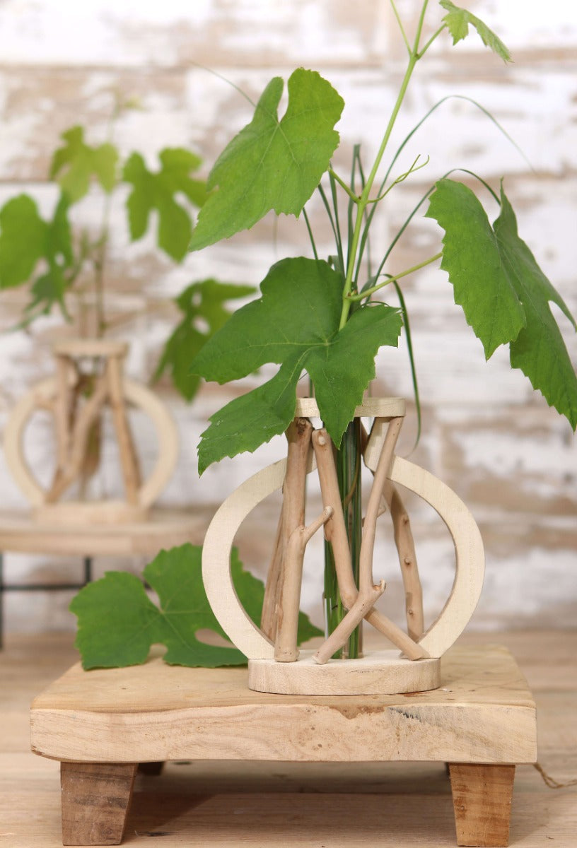 Provrör med stativ av drivved stort (1 st.) [IFS-29645]