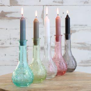 Blomstervas Paris Ø7,5 cm och 16 cm hög Grön (12 st.) [IFS-29725]