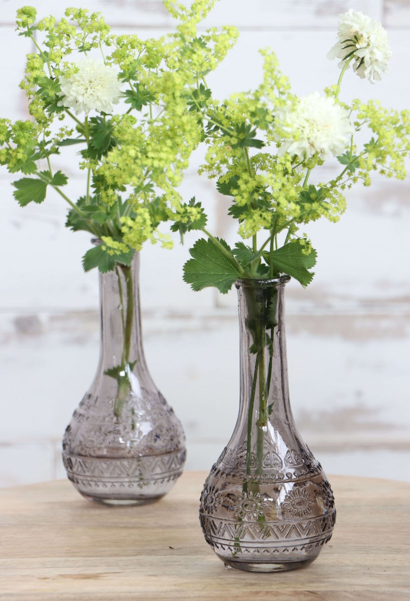 Blomstervas Paris Ø7,5 cm och 16 cm hög Grå (12 st.) [IFS-29726]