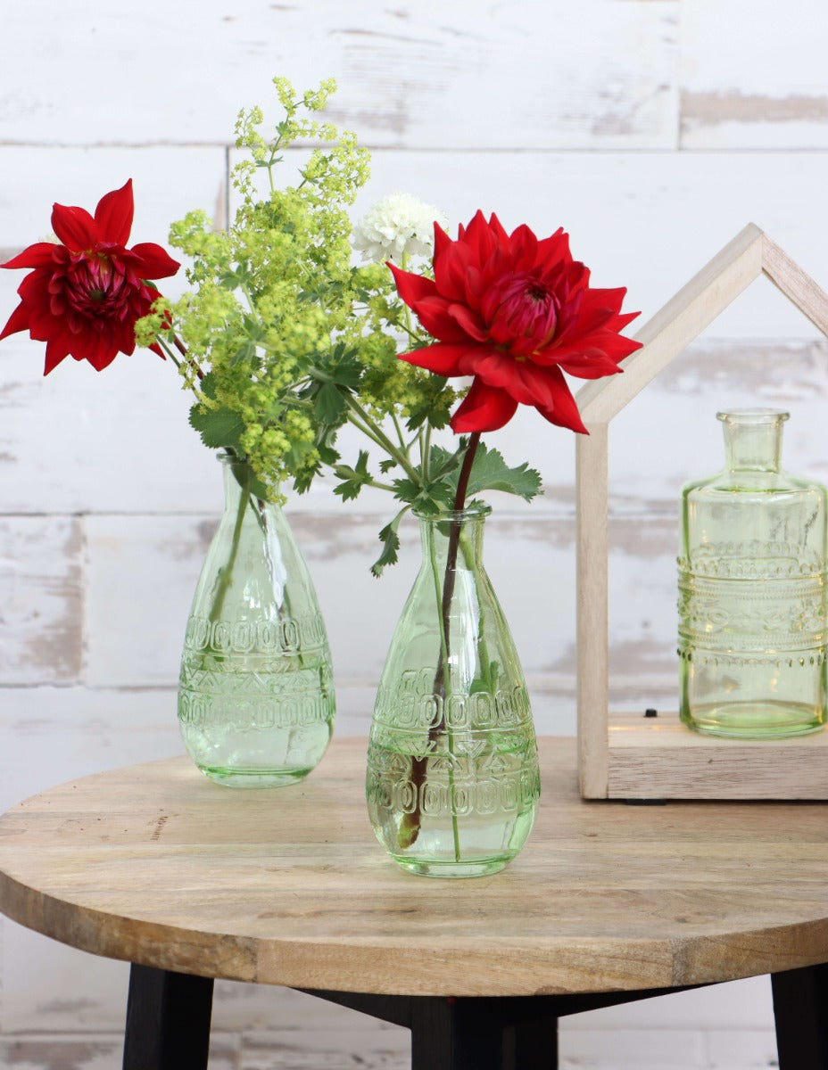 Blomstervas Porto Ø7,5 cm och 14,5 cm hög Grön (12 st.) [IFS-29745]