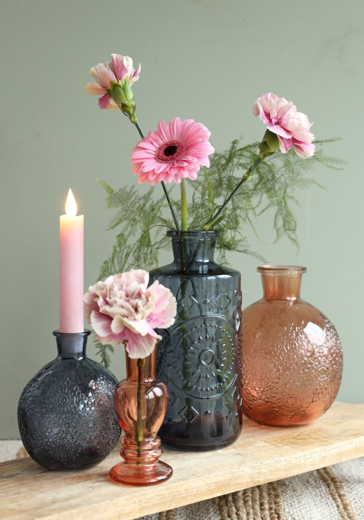 Vas Venedig Bärnsten H: 11,3 x Ø5 cm (12 st) [IFS-29883]