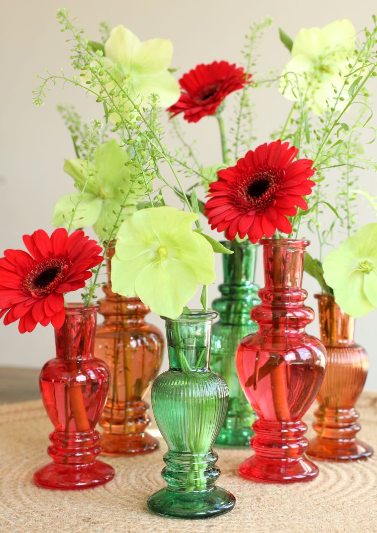 Vas Venedig Mörkgrön H: 11,3 x Ø5 cm (12 st) [IFS-29888]