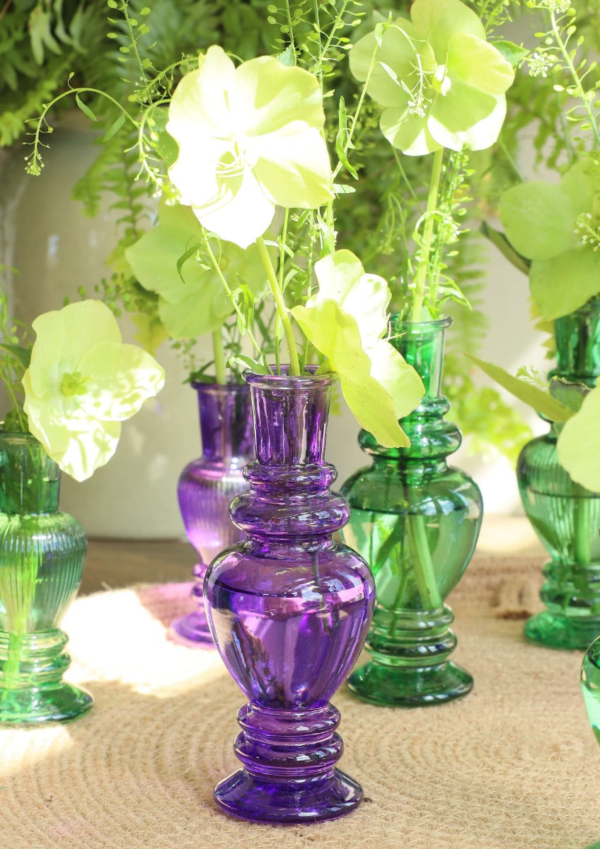 Vas Venedig Mörkgrön H: 11,3 x Ø5 cm (12 st) [IFS-29888]