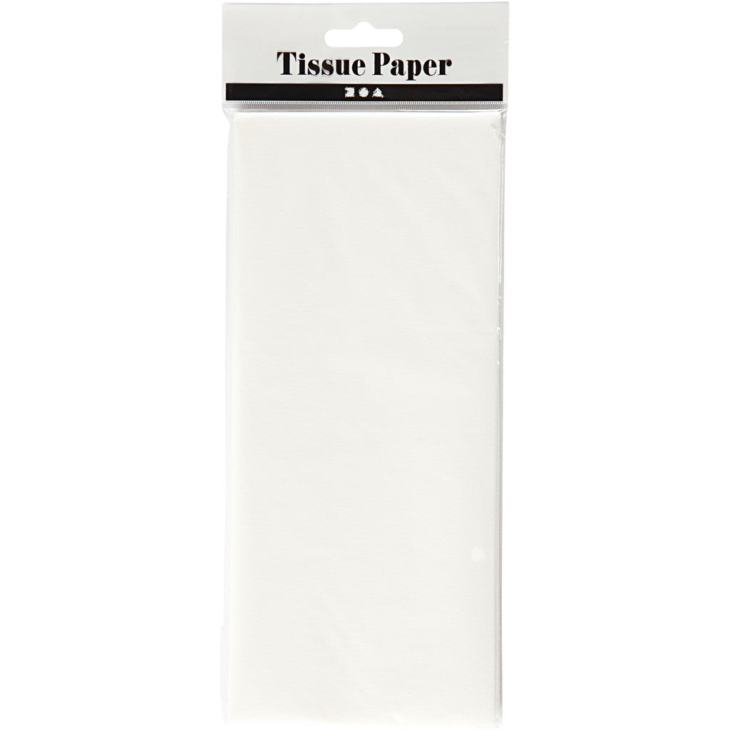Silkespapper, ark 50x70 cm, 17 g, vit, 10 ark/ 1 förp. [HOB-200881]