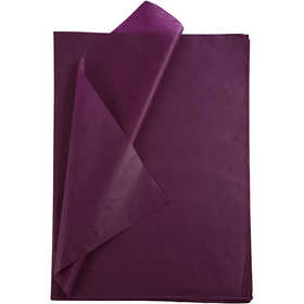 Silkespapper, ark 50x70 cm, 14 g, bordeaux, 10 ark/ 1 förp. [HOB-200884]