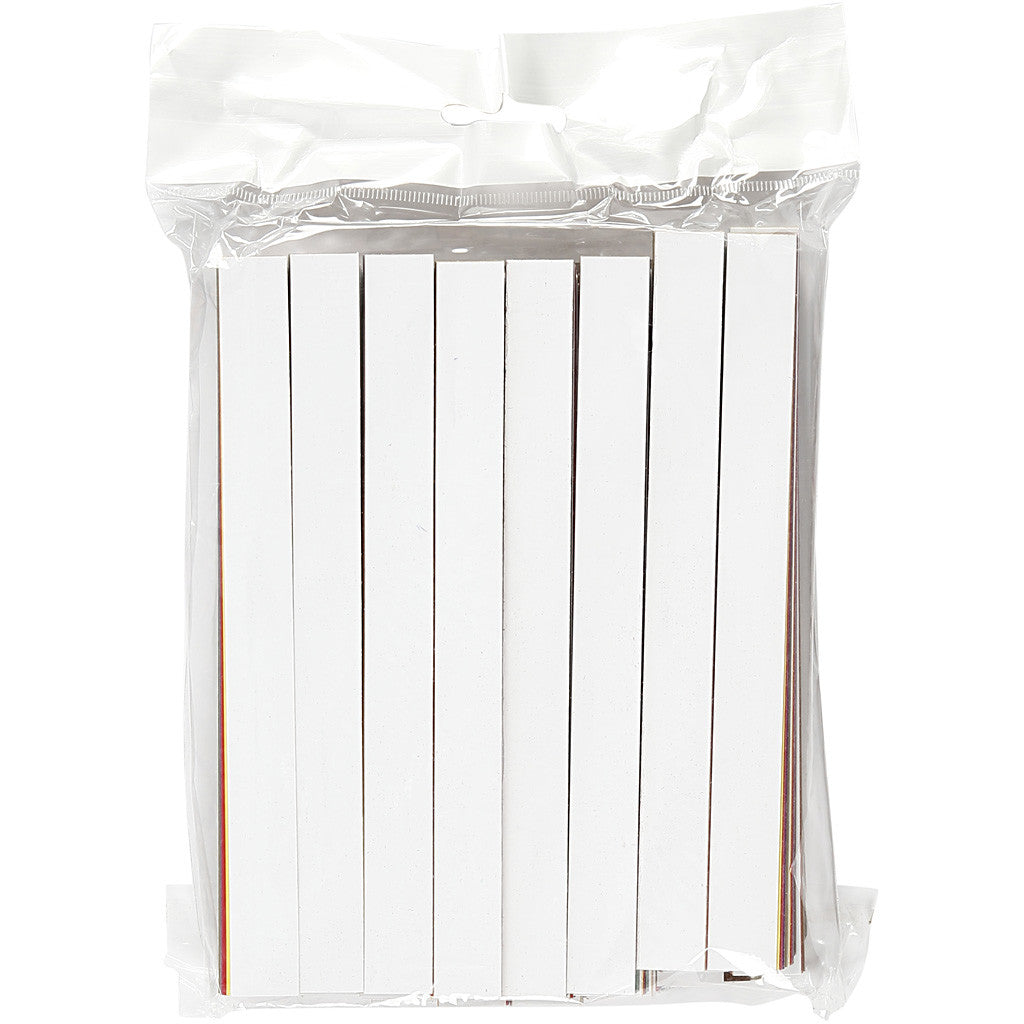 Girlangstrimlor, L: 16 cm, B: 15 mm, mixade färger, 2400 st./ 1 förp. [HOB-20785]