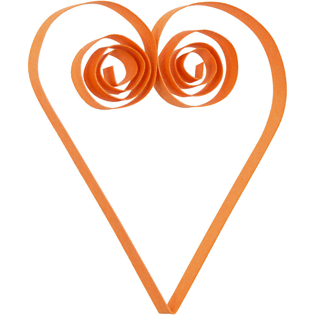 Quilling strimlor, L: 78 cm, B: 5 mm, 120 g, orange, rosa, röd, gul, 100 st./ 1 förp. [HOB-20795]