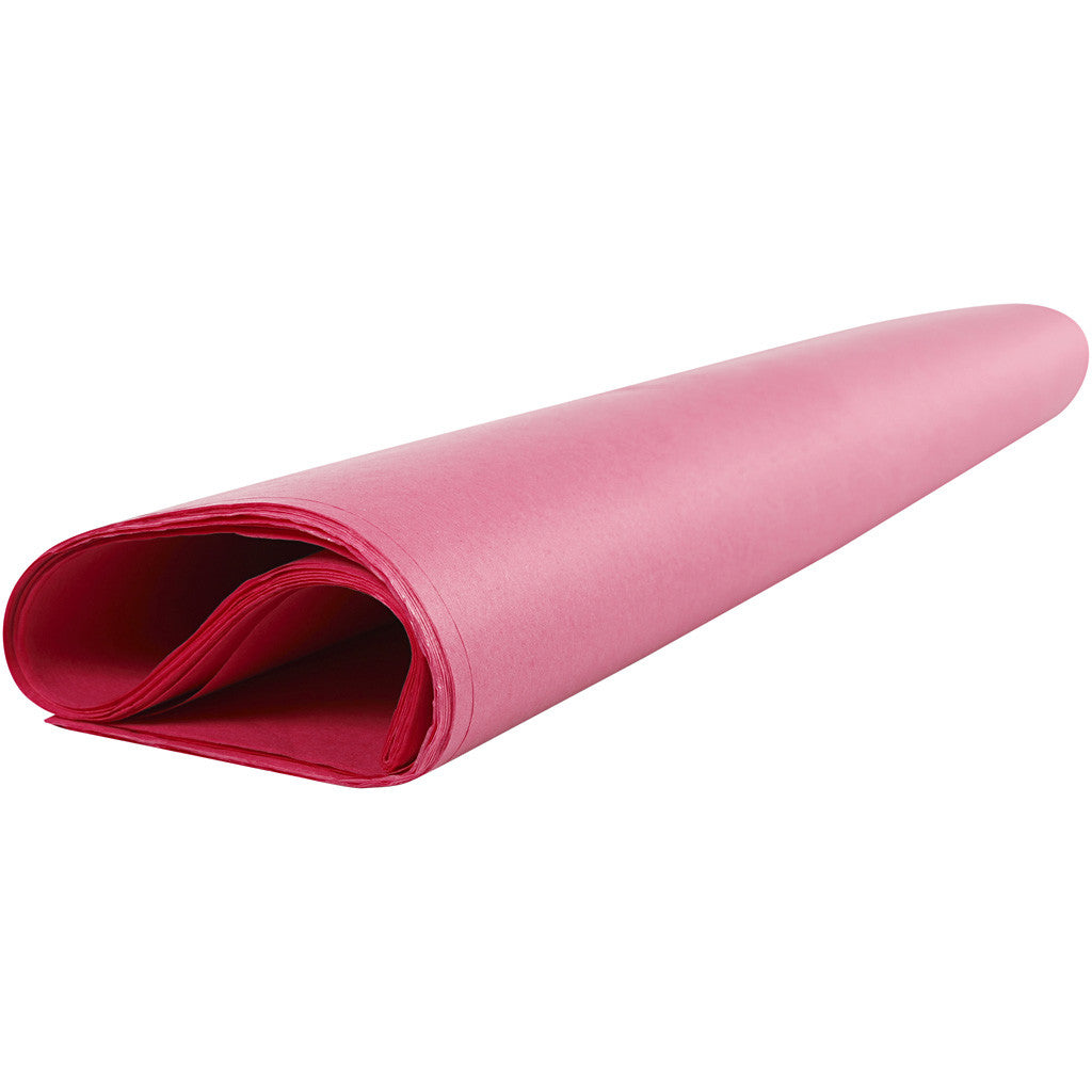 Silkespapper, ark 50x70 cm, 17 g, rosa, 25 ark/ 1 förp. [HOB-20813]