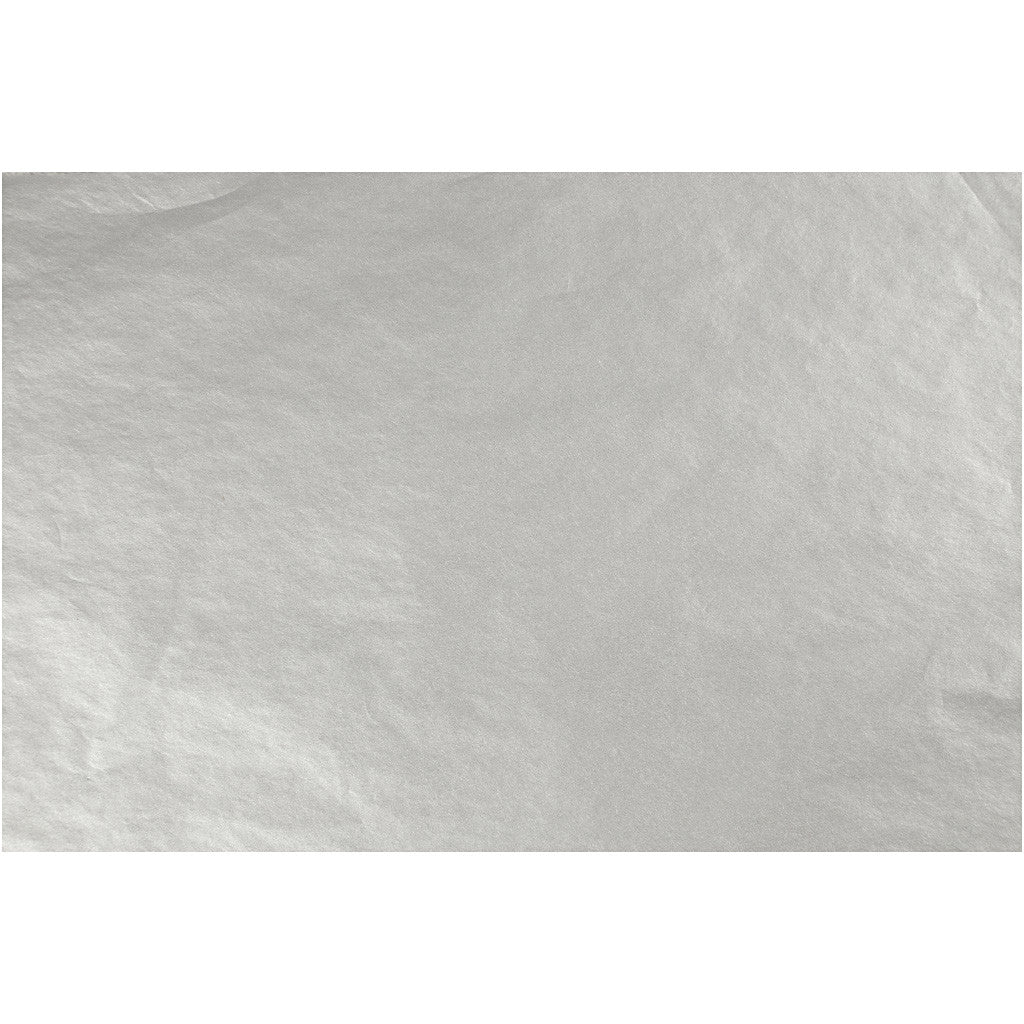 Silkespapper, ark 50x70 cm, 14 g, silver, 25 ark/ 1 förp. [HOB-20816]
