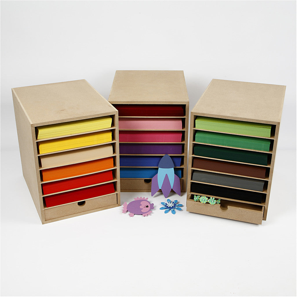 Kartongreol, H: 31,5 cm, D: 32 cm, B: 24,3 cm, A4, 1 st. [HOB-21008]