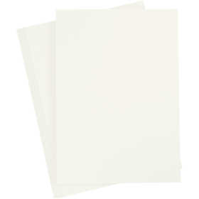 Färgad Kartong, A4, ark 210x297 mm, 180 g, råvit, 20 ark/ 1 förp. [HOB-211036]