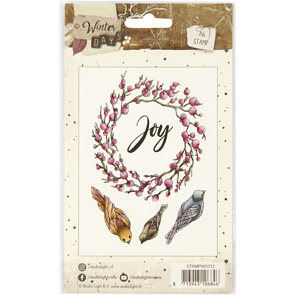 Stämpelmotiv, joy, stl. 10,5x15 cm, 1 ark [HOB-21584]