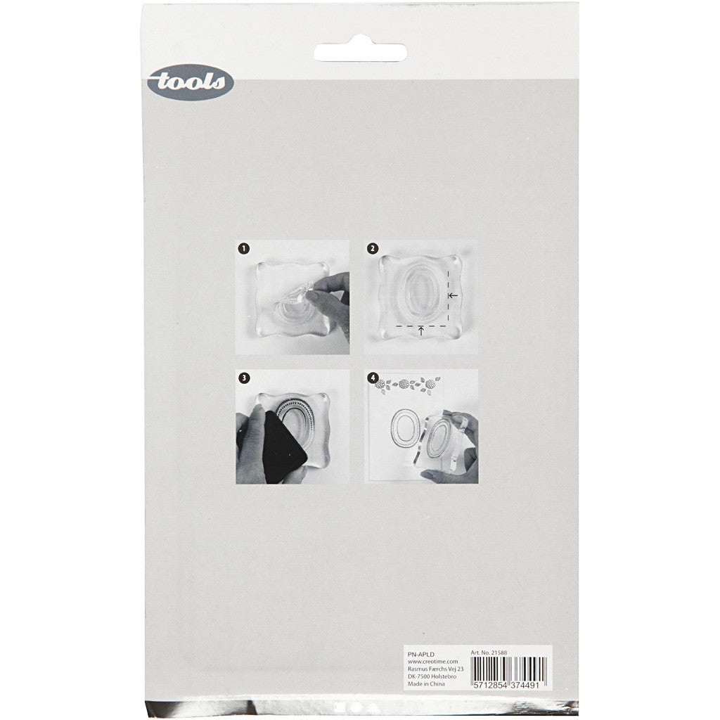 Akrylblock, stl. 16x12 cm, tjocklek 1 cm, 1 st. [HOB-21588]