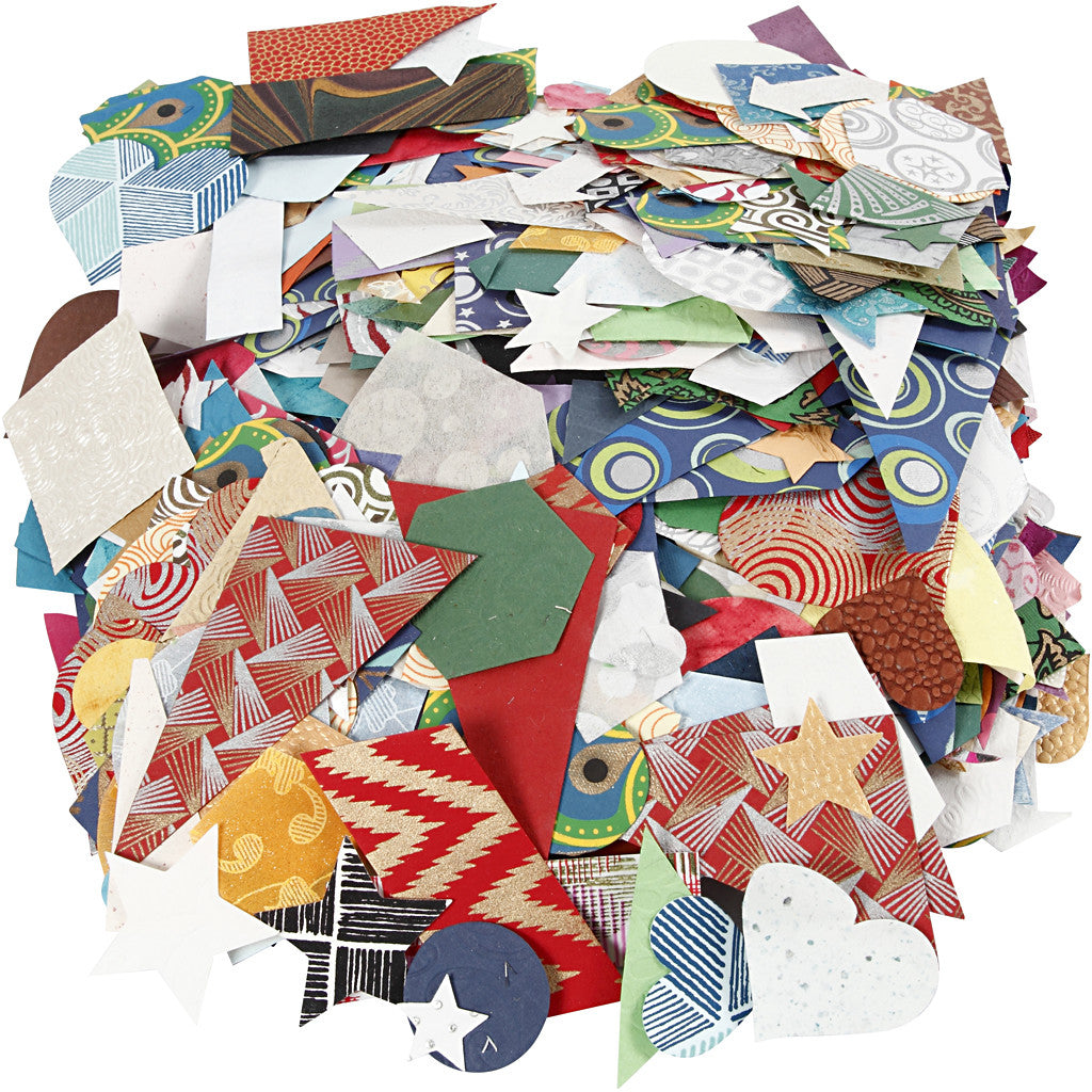 Handgjort Papper, stl. 25-130 mm, 110 g, 500 g/ 1 förp. [HOB-21638]