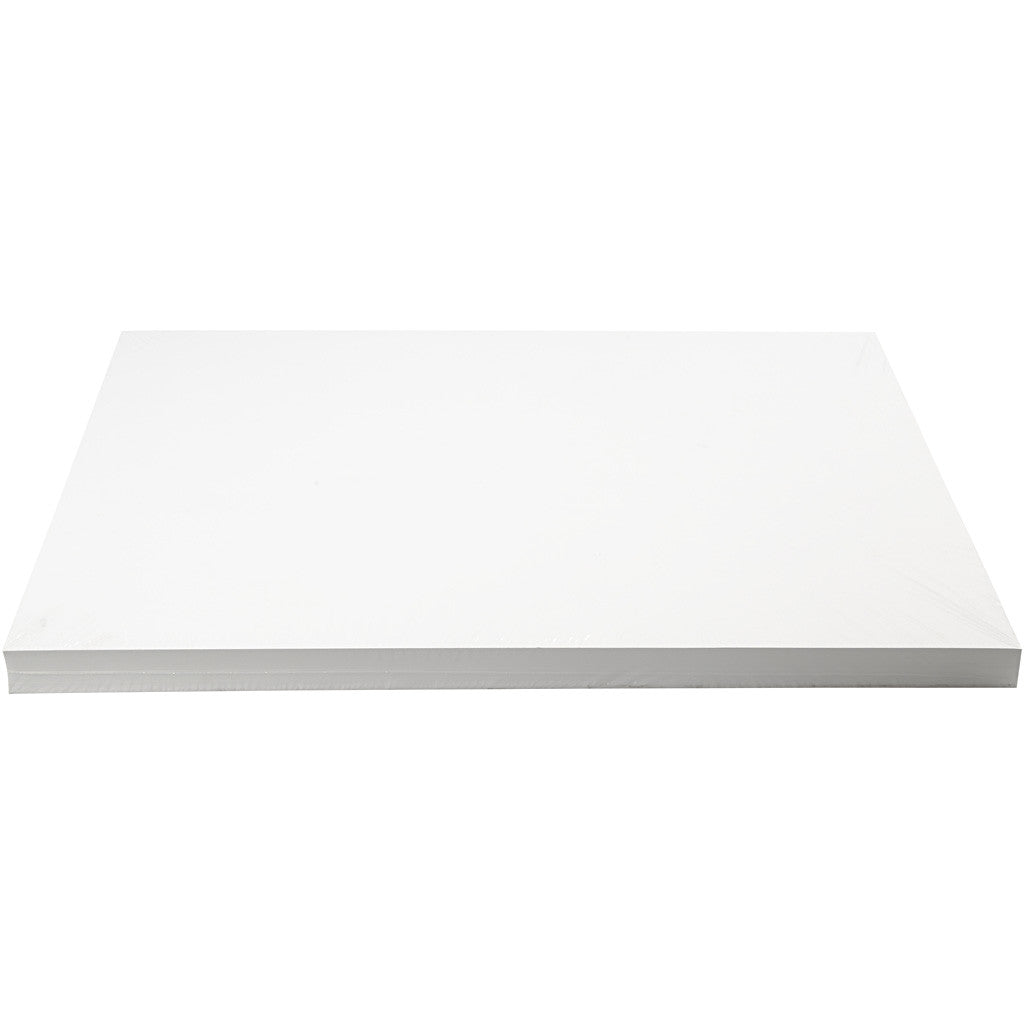 Färgad kartong, A2, ark 420x594 mm, 250 g, vit, 100 ark/ 1 förp. [HOB-21650]