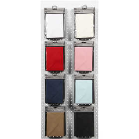 Kuvert, kuvertstl. 11,5x16 cm, 110 g, svart, blå, röd, vit, 8x10 förp./ 1 förp. [HOB-217023]