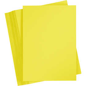  Card, sun yellow, A6, 105x148 mm, 180 g, 100 sheet [HOB-21812]