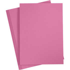 Kartong, A4, ark 210x297 mm, 220 g, rosa, 10 st./ 1 förp. [HOB-219029]