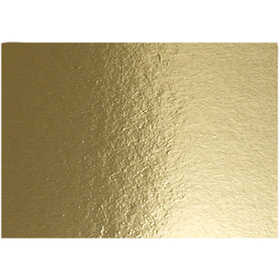 Metallkartong, A4, ark 210x297 mm, 280 g, guld, 10 ark/ 1 förp. [HOB-220760]