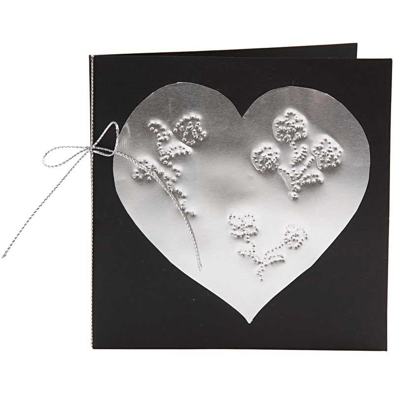 Präglingsfolie, A5, ark 148x210 mm, tjocklek 0,9 mm, silver, 10 st./ 1 förp. [HOB-22091]