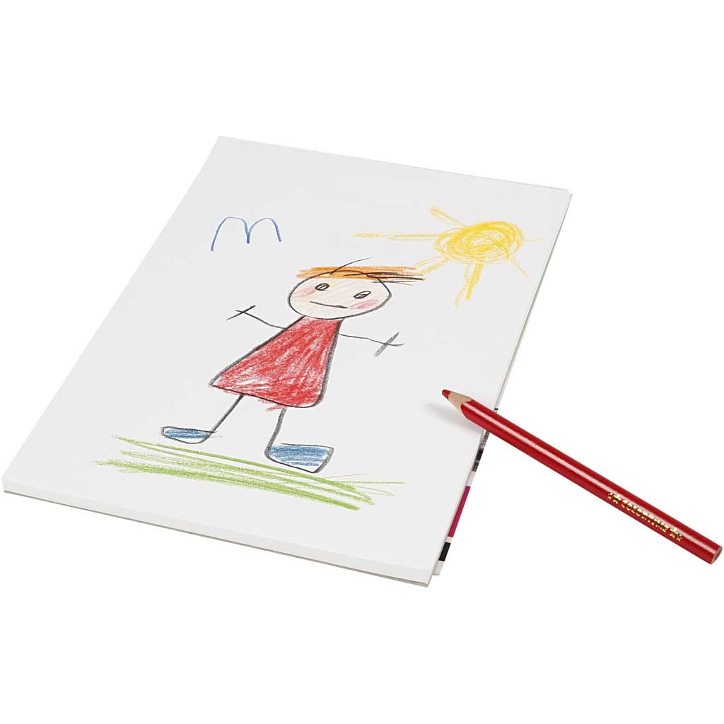 Ritblock, A4, ark 210x297 mm, 120 g, vit, 50 ark/ 1 st. [HOB-22120]