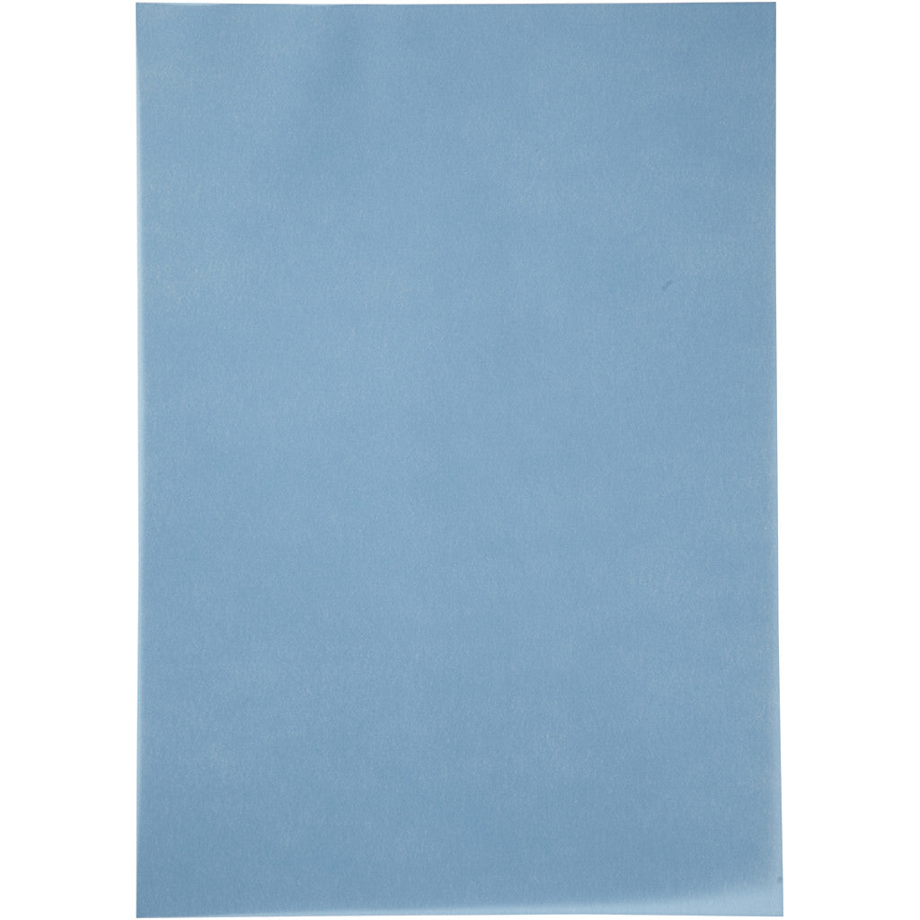 Vellumpapper, A4, ark 210x297 mm, 100 g, blå, 10 ark/ 1 förp. [HOB-224814]