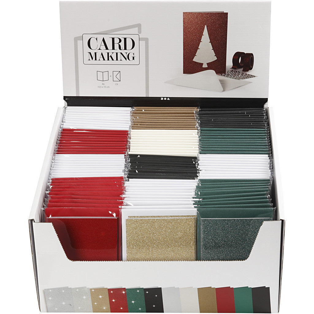 Kort och kuvert, kortstl. 10,5x15 cm, kuvertstl. 11,5x16,5 cm, 12x10 förp./ 1 förp. [HOB-23030]