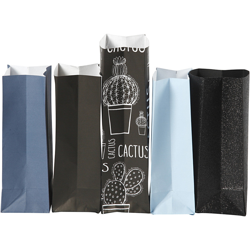 Papperspåsar, H: 21 cm, stl. 6x9 cm, 80 g, 5x10 förp./ 1 förp. [HOB-23179]