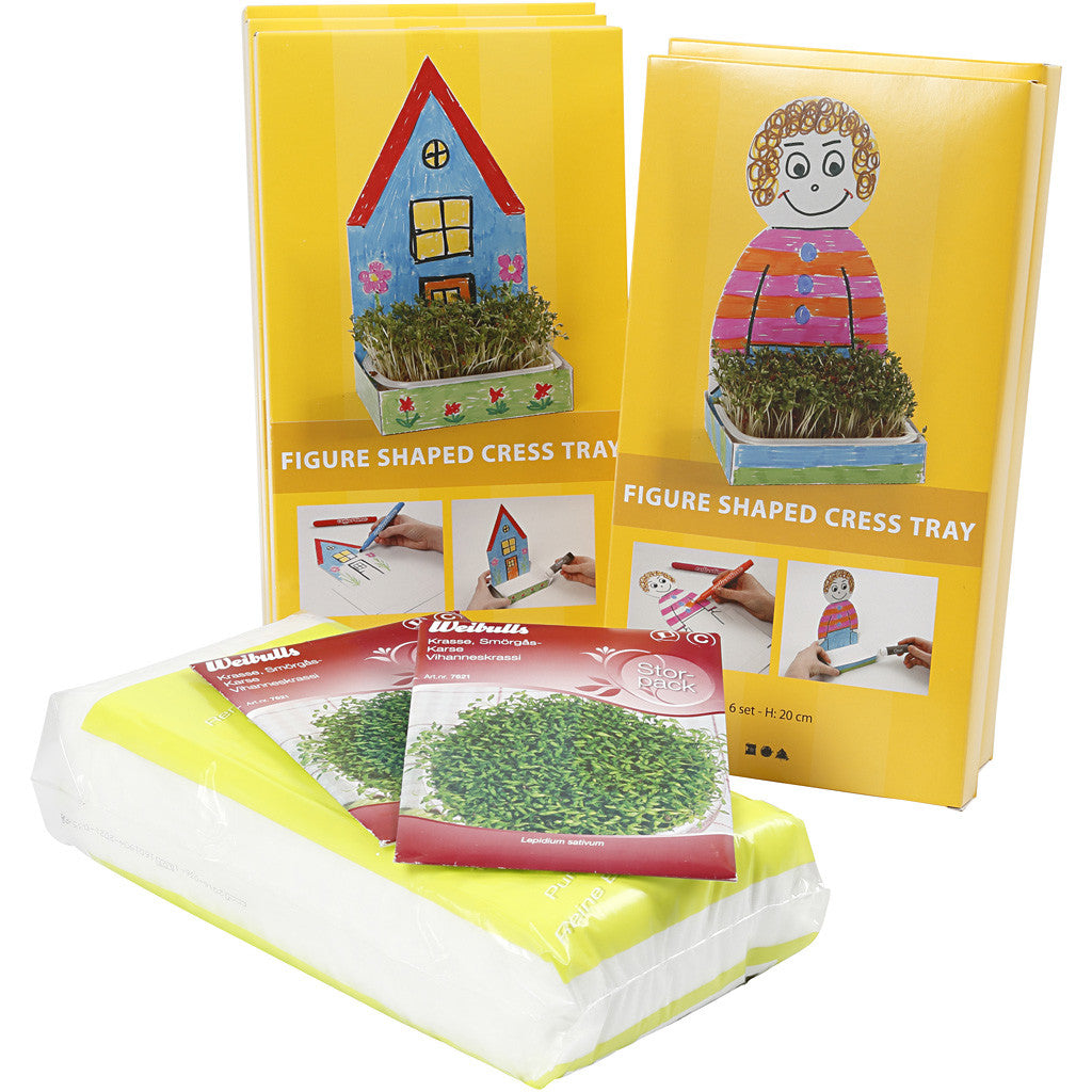 Krasselådor, H: 20 cm, vit, 30 set/ 1 förp. [HOB-23324]