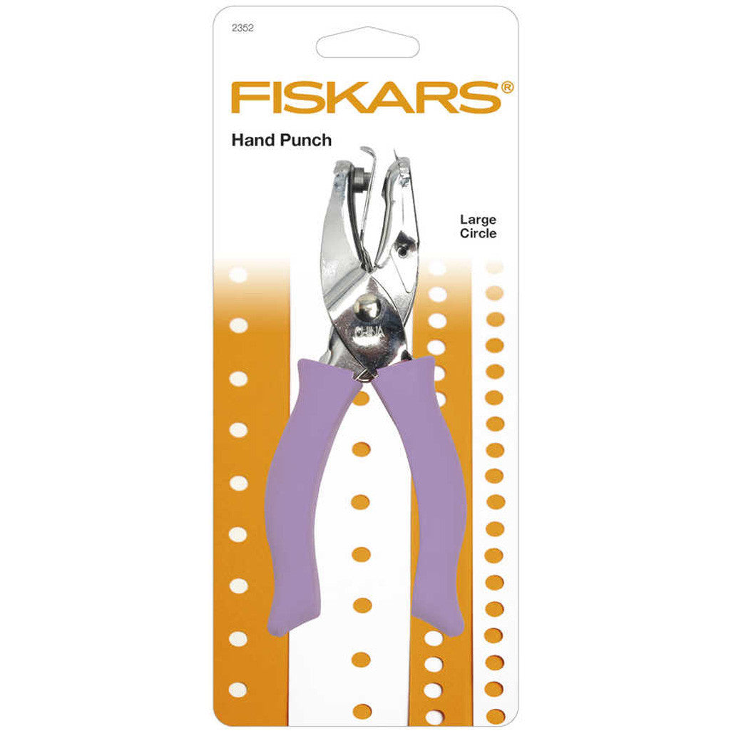 Fiskars Handstans, Large Circle, Hålstl. 6 mm, 1 st. [HOB-2352]