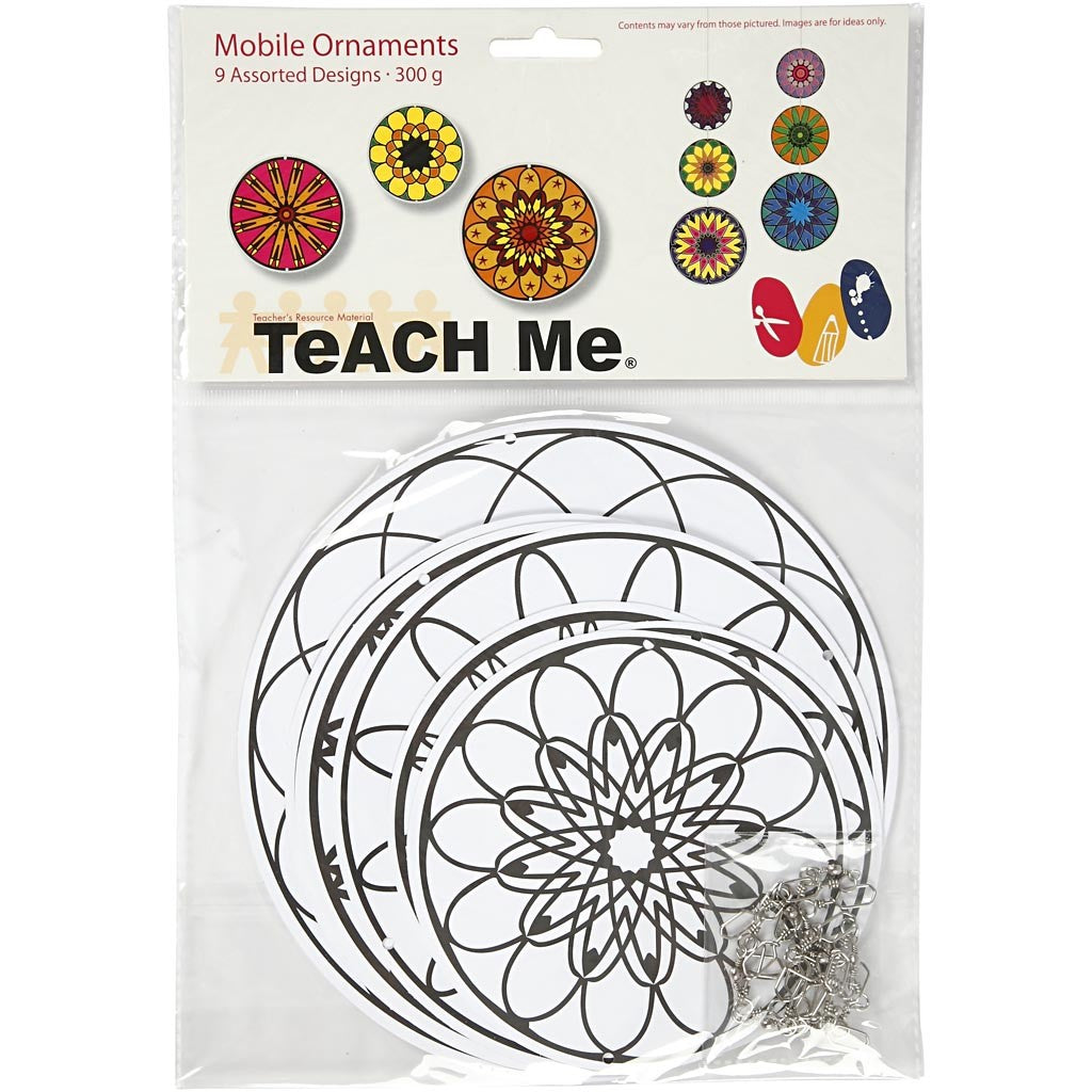 Mobilhängen med tryck, Dia. 12+15+18 cm, 300 g, 3 set/ 1 förp. [HOB-235810]