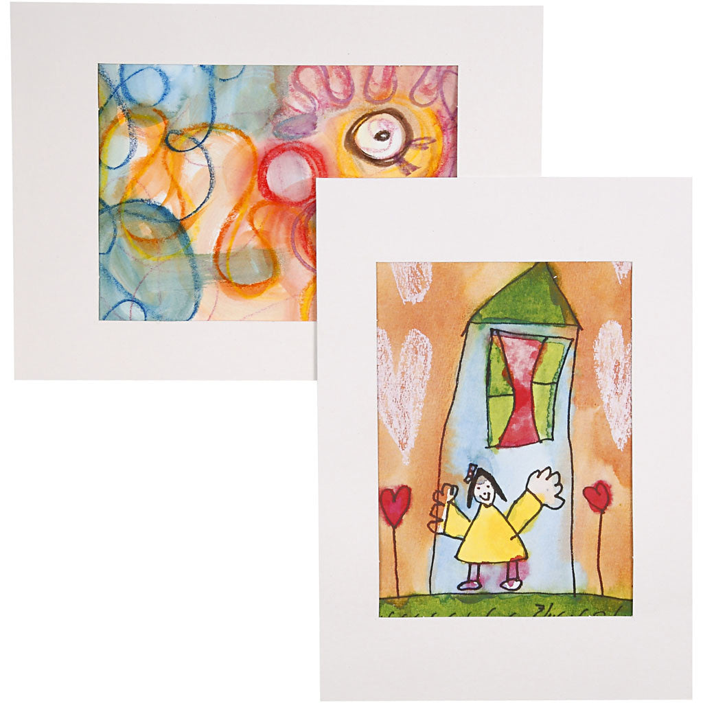 Passepartoutramar, stl. 19,8x28 cm, 500 g, vit, 100 st./ 1 förp. [HOB-23598]