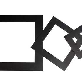 Passepartoutramar, tjocklek 0,4 mm, 270 g, svart, 75 st./ 1 förp. [HOB-23612]