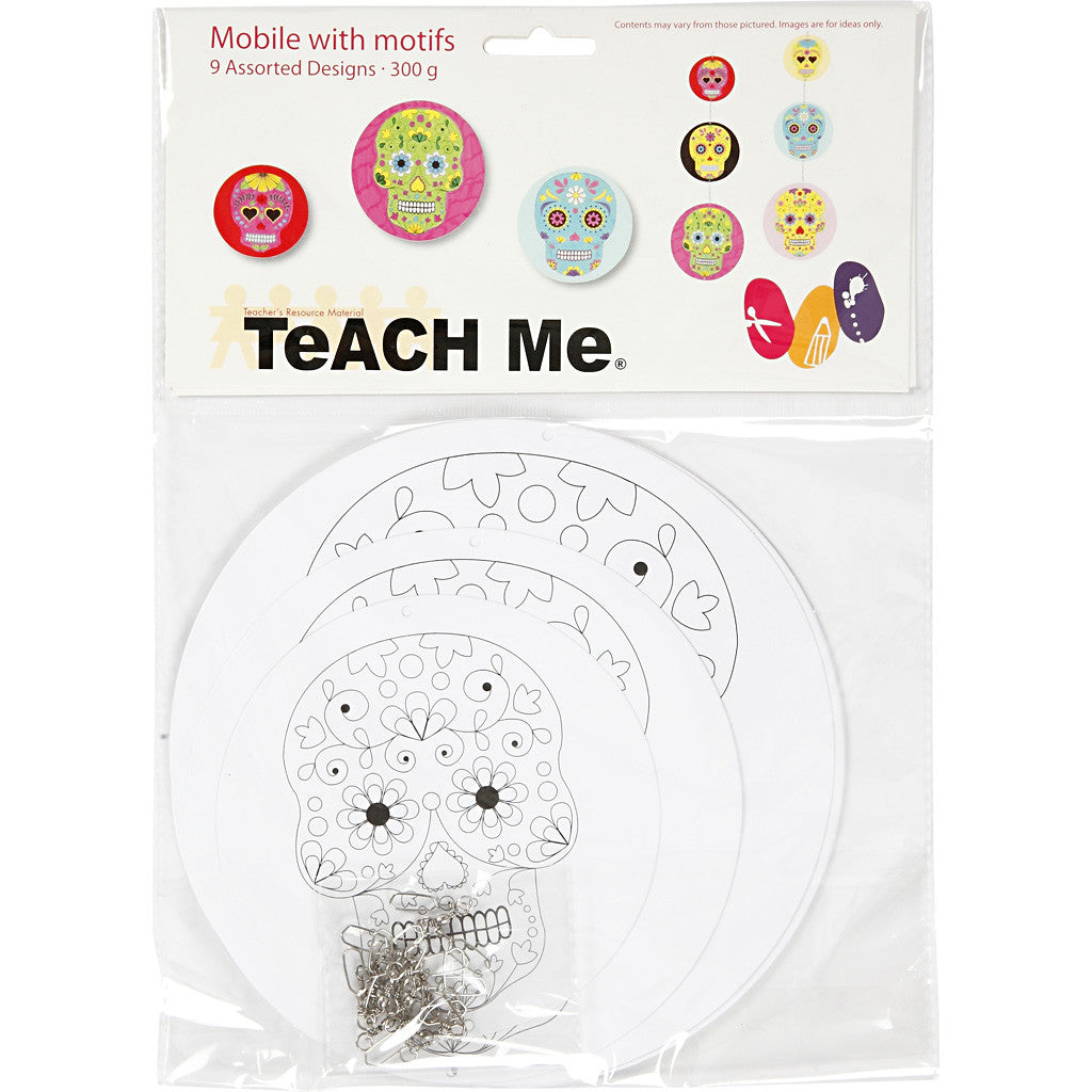 Mobil med motiv, Dia. 12+15+18 cm, 300 g, vit, 3 set/ 1 förp. [HOB-236290]