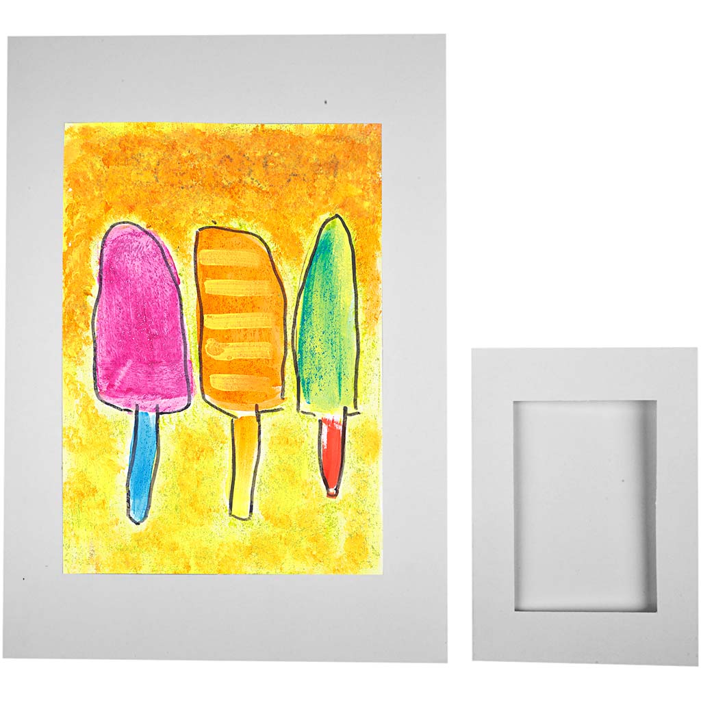 Passepartoutramar, stl. A4+A6, 230 g, vit, 2x60 st./ 1 förp. [HOB-23630]